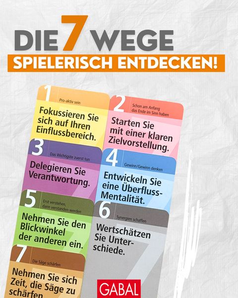 Produktbild: Die 7 Wege zur Effektivit&auml;t