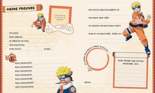 Produktbild: Naruto: Mein ninjastarkes Freundebuch