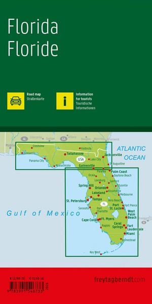 Produktbild: freytag & berndt Stra&szlig;enkarte Florida 1:500.000