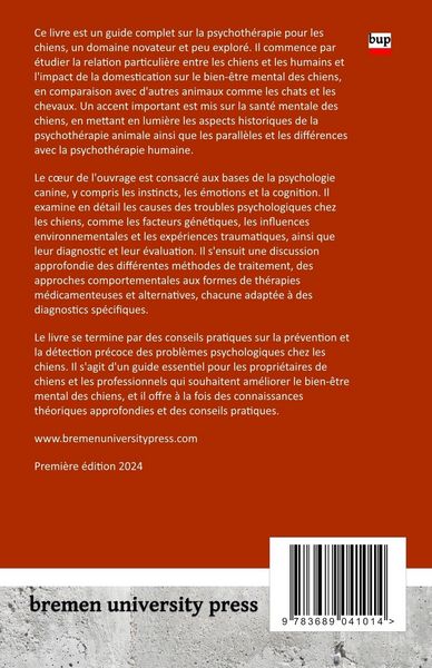 Produktbild: La psychoth&eacute;rapie pour les chiens