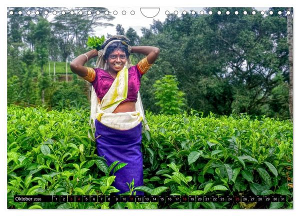 Produktbild: Sri Lanka 2026 &ndash; Exotische Welt (Wandkalender 2026 DIN A4 quer), CALVENDO Monatskalender