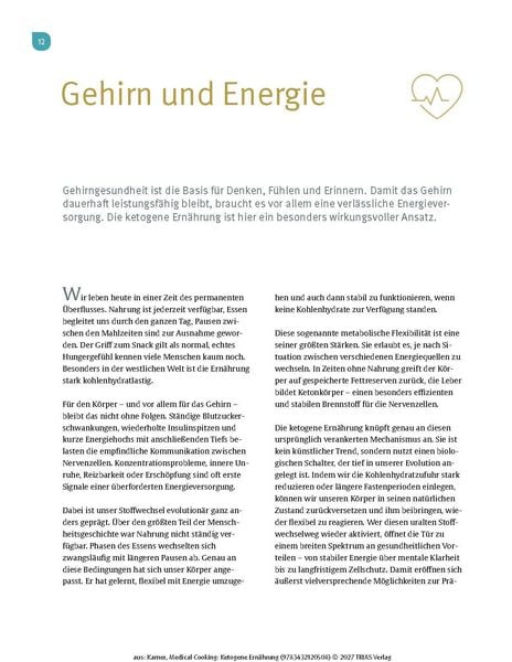 Produktbild: Medical Cooking: Ketogene Ern&auml;hrung