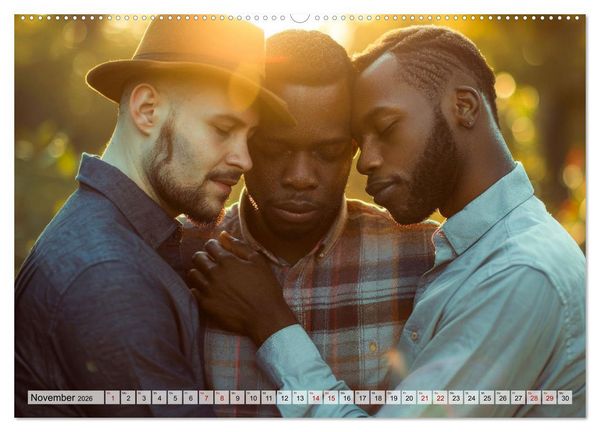 Produktbild: Farben der Liebe: Bunte Vielfalt des Herzens (Wandkalender 2026 DIN A2 quer), CALVENDO Monatskalender