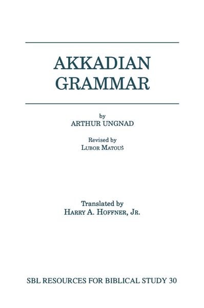 Produktbild: Akkadian Grammar