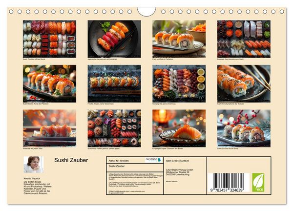 Produktbild: Sushi Zauber (Wandkalender 2026 DIN A4 quer), CALVENDO Monatskalender