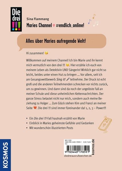 Produktbild: Die drei !!!, Maries Channel, #endlich_online
