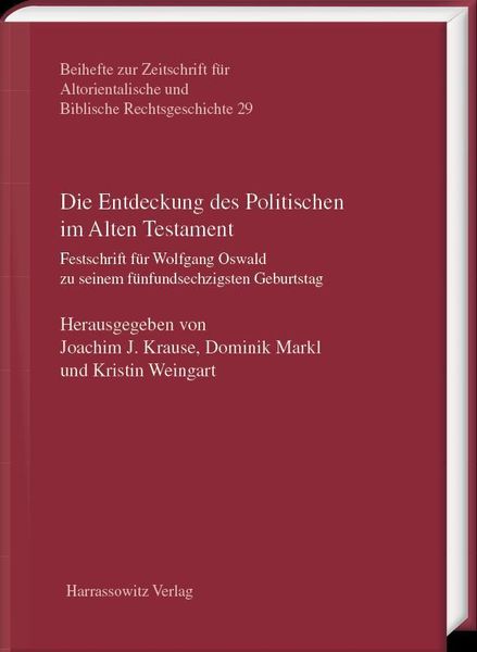 Produktbild: Die Entdeckung des Politischen im Alten Testament