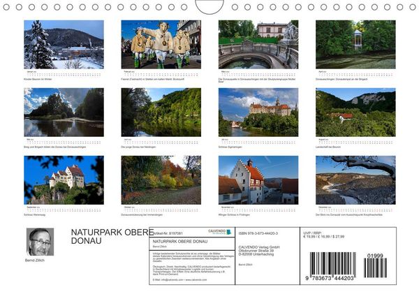 Produktbild: NATURPARK OBERE DONAU (Wandkalender 2022 DIN A4 quer)