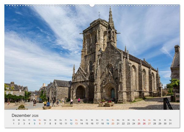 Produktbild: Cornouaille - Ein Ausflug in den S&uuml;dwesten der Bretagne (hochwertiger Premium Wandkalender 2026 DIN A2 quer), Kunstdruck in Hochglanz