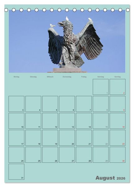 Produktbild: Rund um die Kieler F&ouml;rde / Planer (Tischkalender 2026 DIN A5 hoch), CALVENDO Monatskalender