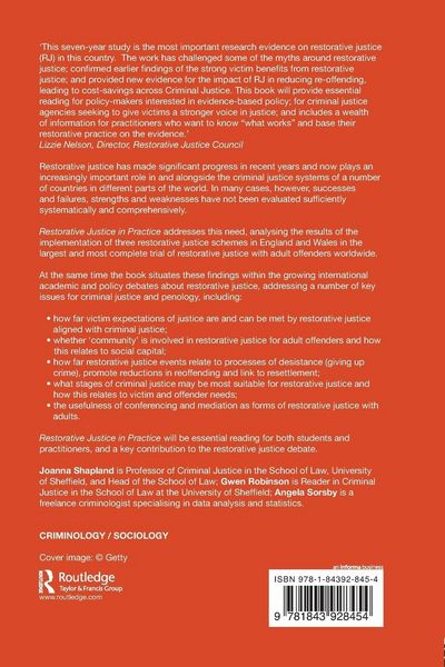 Produktbild: Restorative Justice in Practice
