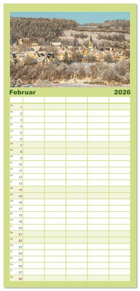 Produktbild: Familienplaner 2026 - G&uuml;ttingen im Hegau mit 5 Spalten (Wandkalender, 21 x 45 cm) CALVENDO