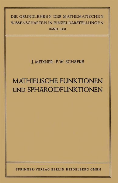 Produktbild: Mathieusche Funktionen und Sph&auml;roidfunktionen