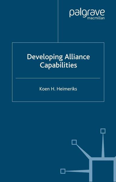 Produktbild: Developing Alliance Capabilities