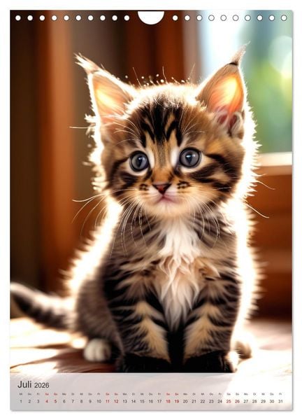 Produktbild: Katzenkinder (Wandkalender 2026 DIN A4 hoch), CALVENDO Monatskalender