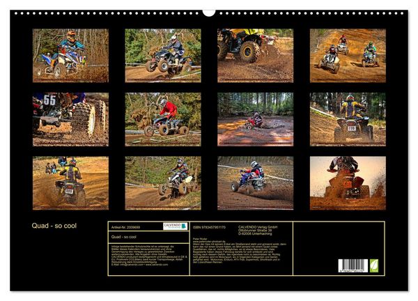 Produktbild: Quad - so cool (Wandkalender 2026 DIN A2 quer), CALVENDO Monatskalender