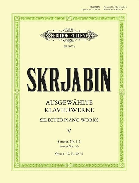 Selected Piano Works -- Sonatas Nos. 1-5