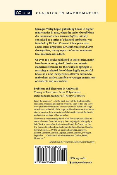 Produktbild: Problems and Theorems in Analysis II