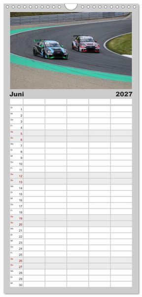 Produktbild: Familienplaner 2027 - SPORTWAGEN DTM und FIA GT mit 5 Spalten (Wandkalender, 21 x 45 cm) CALVENDO