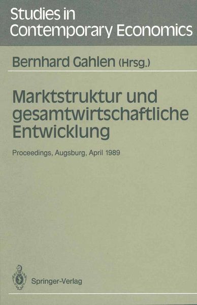 Produktbild: Marktstruktur und gesamtwirtschaftliche Entwicklung