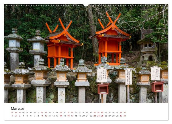 Produktbild: Tempel in Japan (hochwertiger Premium Wandkalender 2026 DIN A2 quer), Kunstdruck in Hochglanz