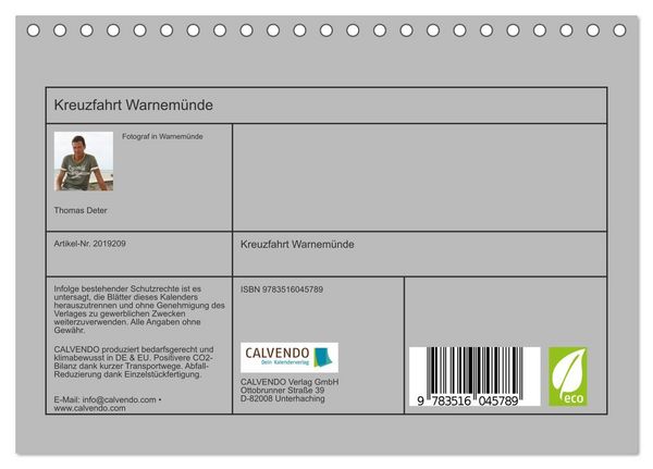 Produktbild: Kreuzfahrt Warnem&uuml;nde (Tischkalender 2026 DIN A5 quer), CALVENDO Monatskalender