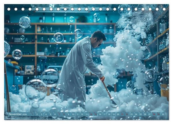Produktbild: Montag im Labor (Tischkalender 2026 DIN A5 quer), CALVENDO Monatskalender