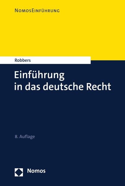 Produktbild: Einf&uuml;hrung in das deutsche Recht