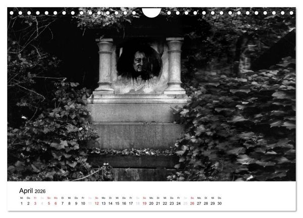 Produktbild: Highgate Cemetery London (Wandkalender 2026 DIN A4 quer), CALVENDO Monatskalender