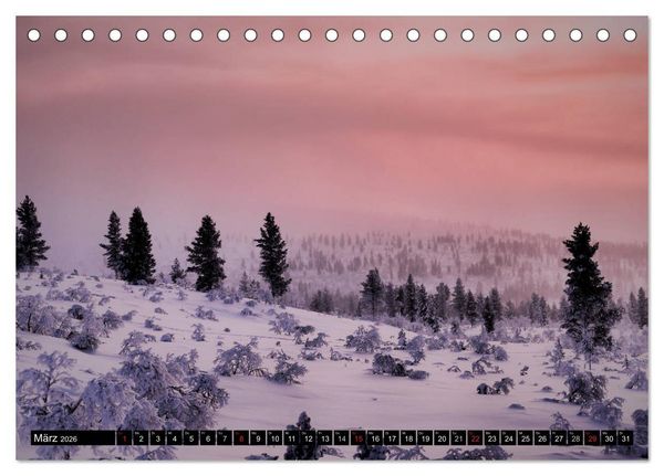Produktbild: Wundersch&ouml;nes Finnisch - Lappland (Tischkalender 2026 DIN A5 quer), CALVENDO Monatskalender