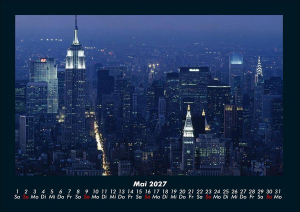 Produktbild: New York 2027 Fotokalender DIN A4