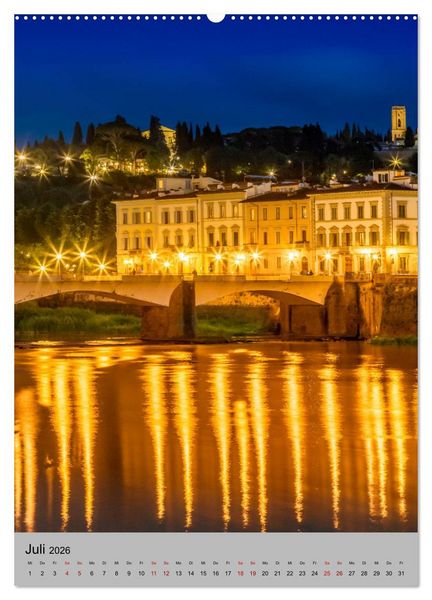 Produktbild: FLORENZ Impressionen bei Tag und Nacht (hochwertiger Premium Wandkalender 2026 DIN A2 hoch), Kunstdruck in Hochglanz