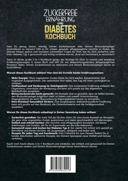 Produktbild: Zuckerfreie Ern&auml;hrung und Diabetes Kochbuch