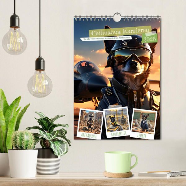 Produktbild: Chihuahua Karrieren (Wandkalender 2026 DIN A4 hoch), CALVENDO Monatskalender