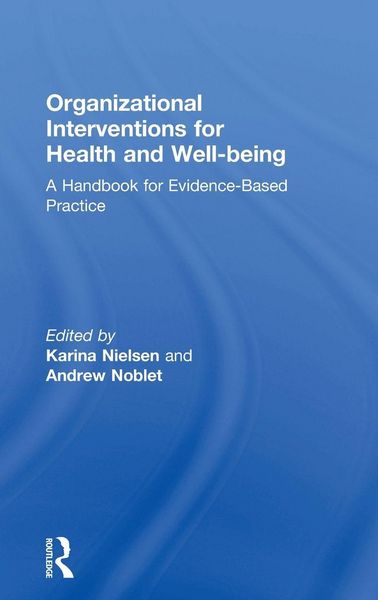 Produktbild: Organizational Interventions for Health and Well-being