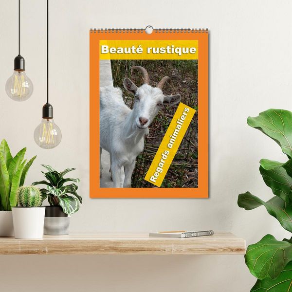 Produktbild: Beaut&eacute; rustique Regards animaliers (Calendrier mural 2026 DIN A3 horizontal), CALVENDO calendrier mensuel