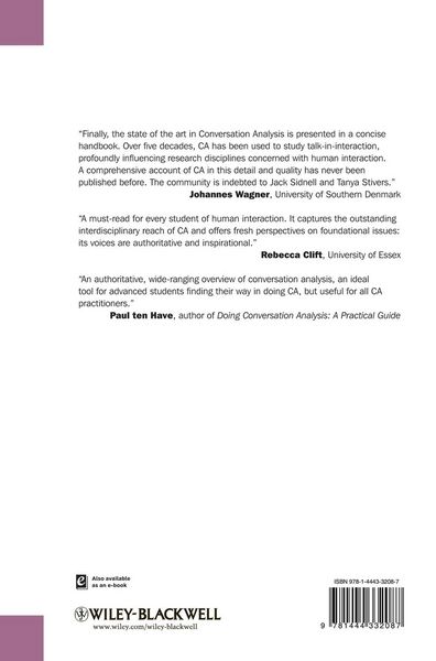Produktbild: Handbook of Conversation Analysis
