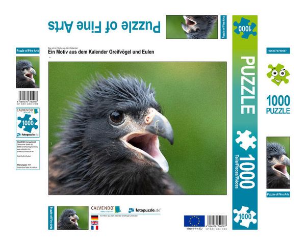 Produktbild: CALVENDO Puzzle Ein Motiv aus dem Kalender Greifv&ouml;gel und Eulen | 1000 Teile Lege-Gr&ouml;&szlig;e 64x48cm Foto-Puzzle f&uuml;r gl&uuml;ckliche Stunden