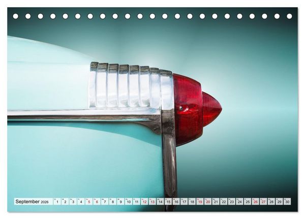 Produktbild: US Klassiker Farbenfrohe Heckansichten (Tischkalender 2026 DIN A5 quer), CALVENDO Monatskalender