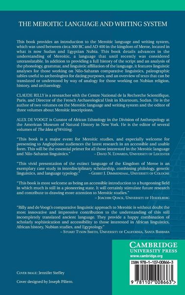 Produktbild: The Meroitic Language and Writing System