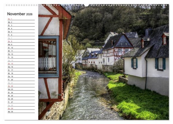 Produktbild: Eine Perle in der Eifel - Monreal (hochwertiger Premium Wandkalender 2026 DIN A2 quer), Kunstdruck in Hochglanz