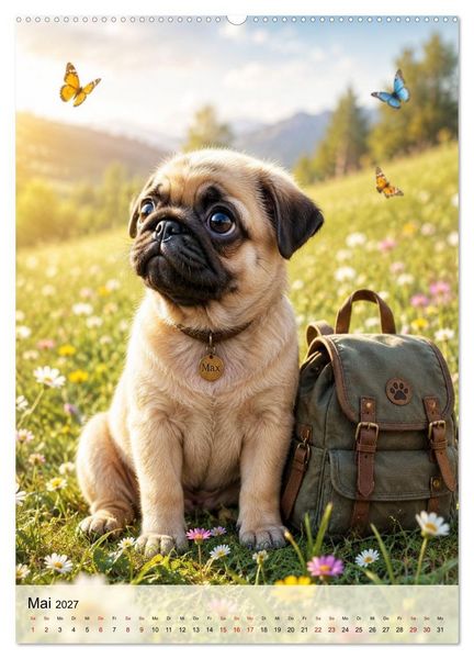 Produktbild: Die kleinen Abenteuer von Max (hochwertiger Premium Wandkalender 2027 DIN A2 hoch), Kunstdruck in Hochglanz