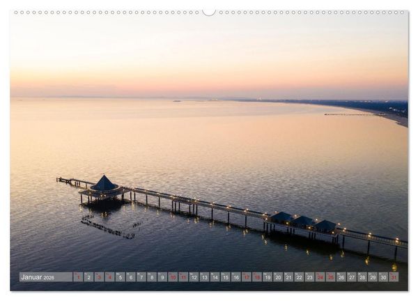 Produktbild: USEDOM Die drei Seeb&auml;der Ahlbeck - Heringsdorf - Bansin (hochwertiger Premium Wandkalender 2026 DIN A2 quer), Kunstdruck in Hochglanz