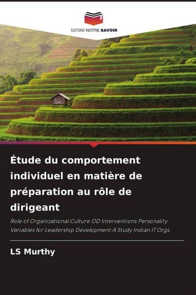 Produktbild: &Eacute;tude du comportement individuel en mati&egrave;re de pr&eacute;paration au r&ocirc;le de dirigeant