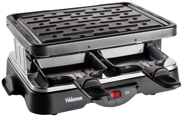 Produktbild: Tristar RA-2949 Raclette 4Pf&auml;nnchen Schwarz