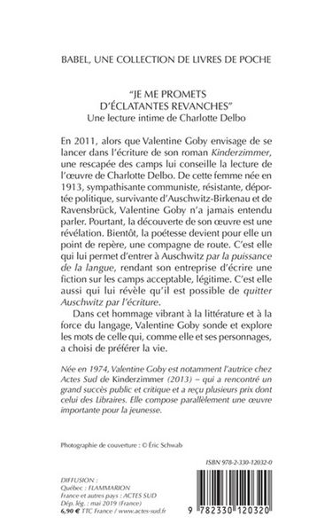 Produktbild: Je me promets d'&eacute;clatantes revanches