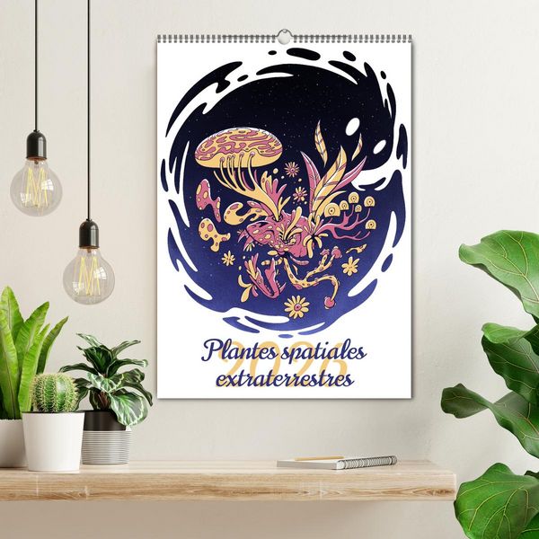 Produktbild: Plantes spatiales extraterrestres (Calendrier mural 2026 DIN A2 horizontal), CALVENDO calendrier mensuel