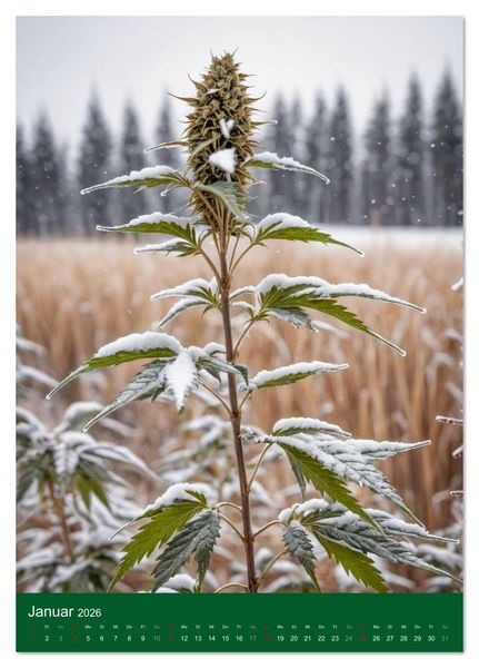 Produktbild: Grow your Year - Der Cannabis Kalender f&uuml;r Fans und Grower (Tischkalender 2026 DIN A5 hoch), CALVENDO Monatskalender