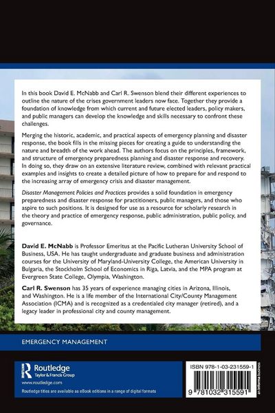 Produktbild: Disaster Management Policies and Practices