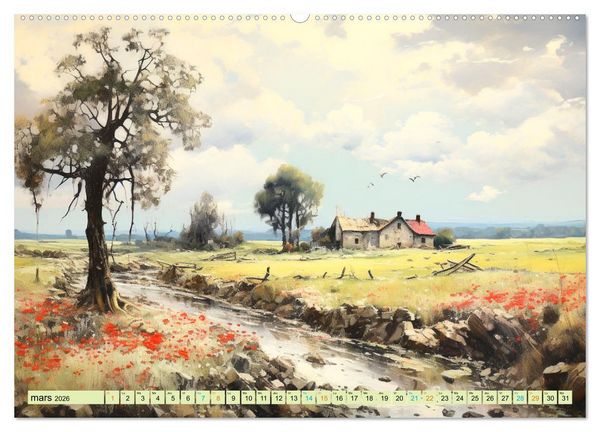 Produktbild: Une vie &agrave; la campagne (Calendrier mural 2026 DIN A2 vertical), CALVENDO calendrier mensuel